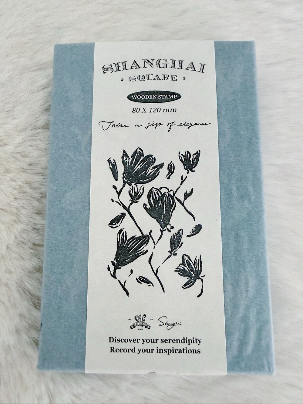 SQUARE STUDIO Shanghai Stamp - White Magnolia